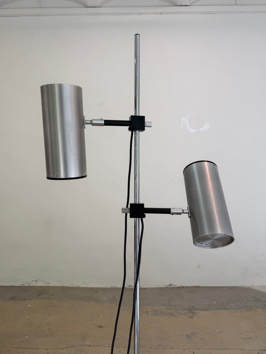 Stehlampe silber von Arnold Berges für Staff