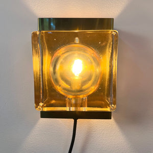 Wandlampe Maritim Typ 15806 Glas Messing von Vitrika