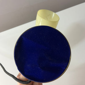 Tischlampe Messing Glas