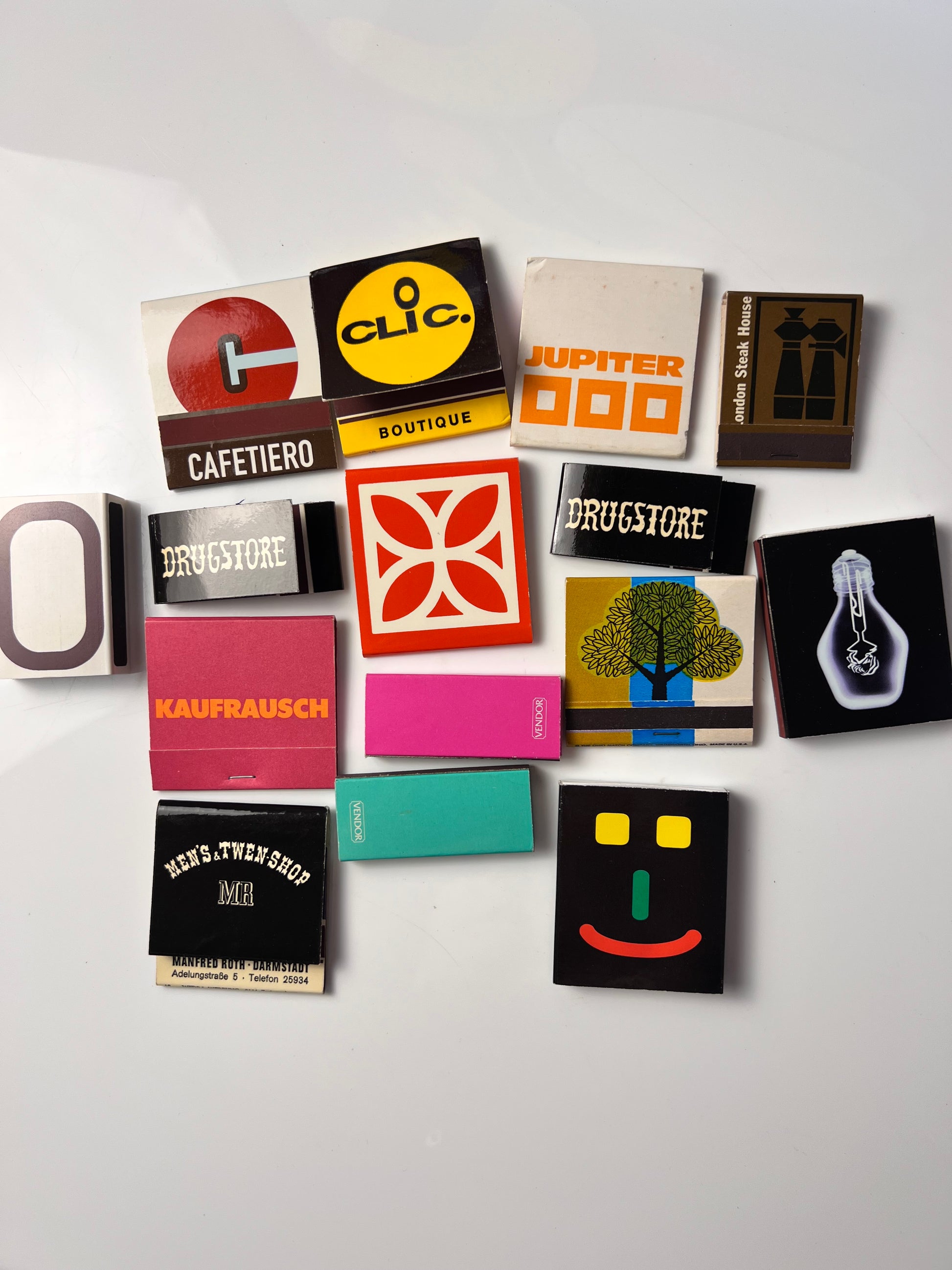 Set: Vintage Streichhölzer Grafik
