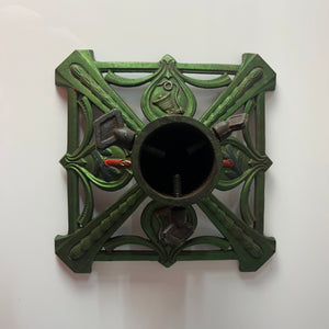 Tannenbaumständer grün Gusseisen