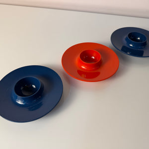 Set: 3x Eierbecher blau rot von Mepal