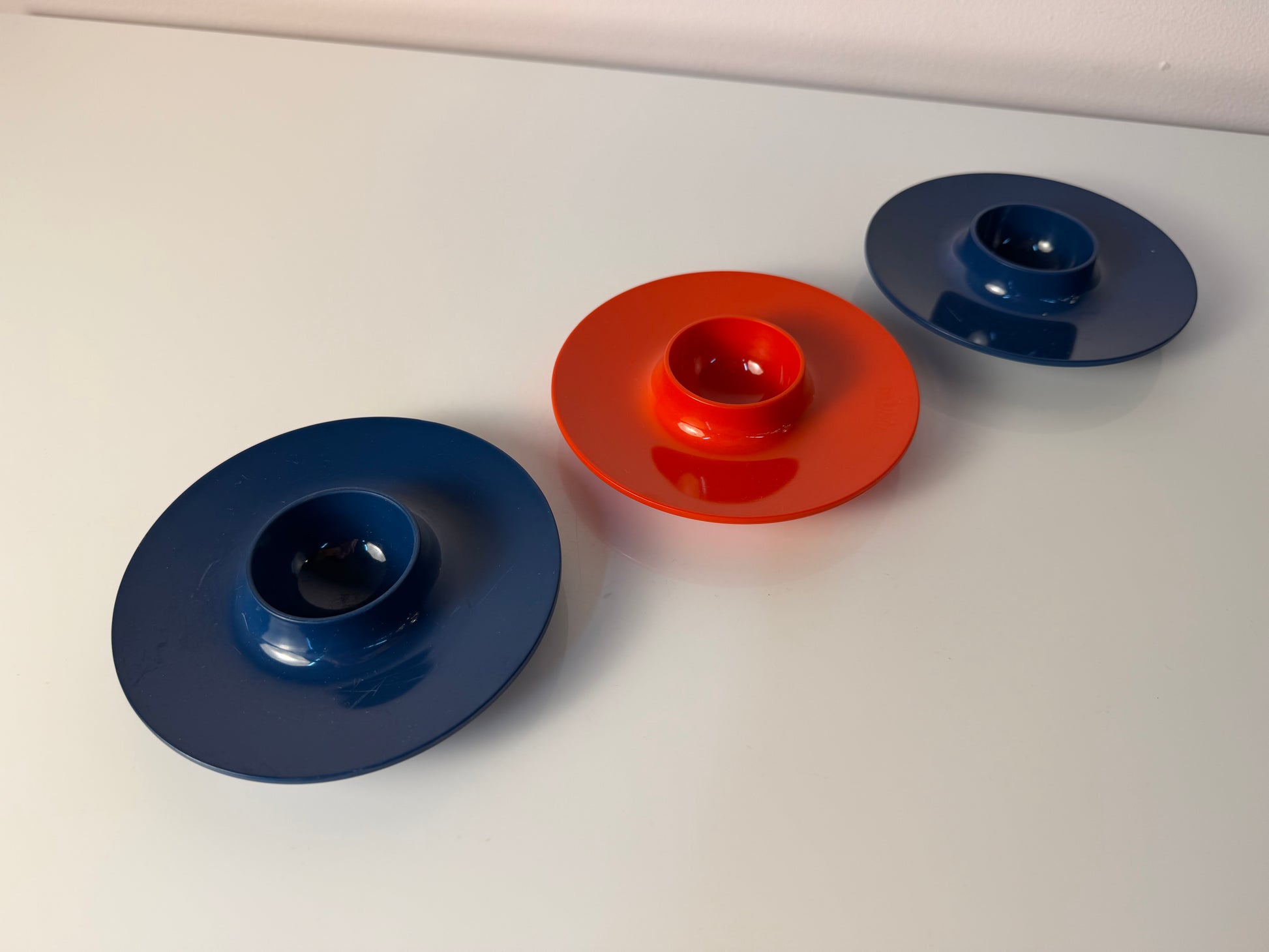 Set: 3x Eierbecher blau rot von Mepal