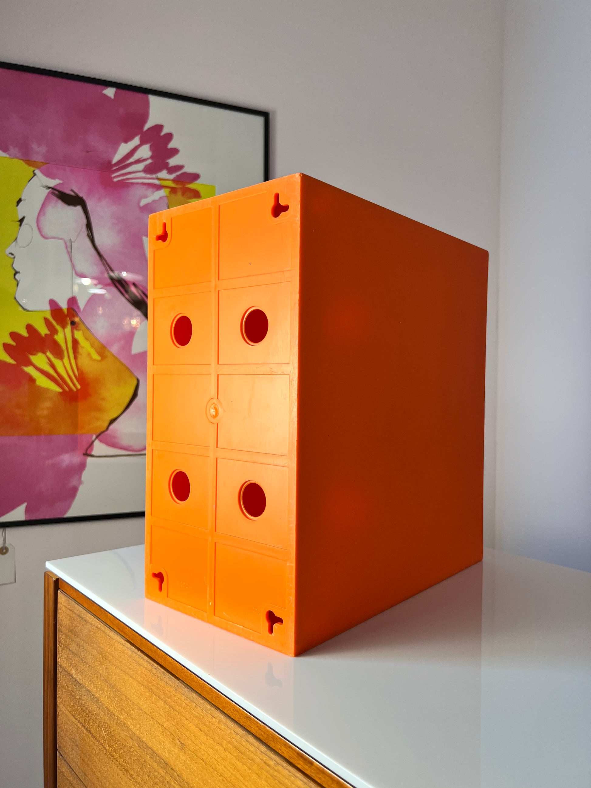Plattenregal Kunststoff orange Dänemark