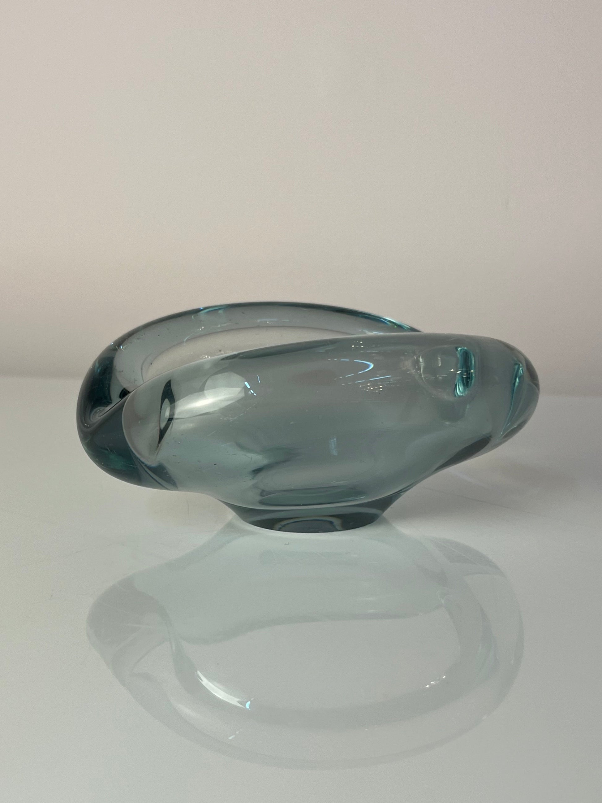 Aschenbecher hellblau Glas von Per Lütken von Holmegaard