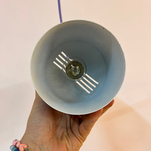 Hängelampe hellblau neu lackiert