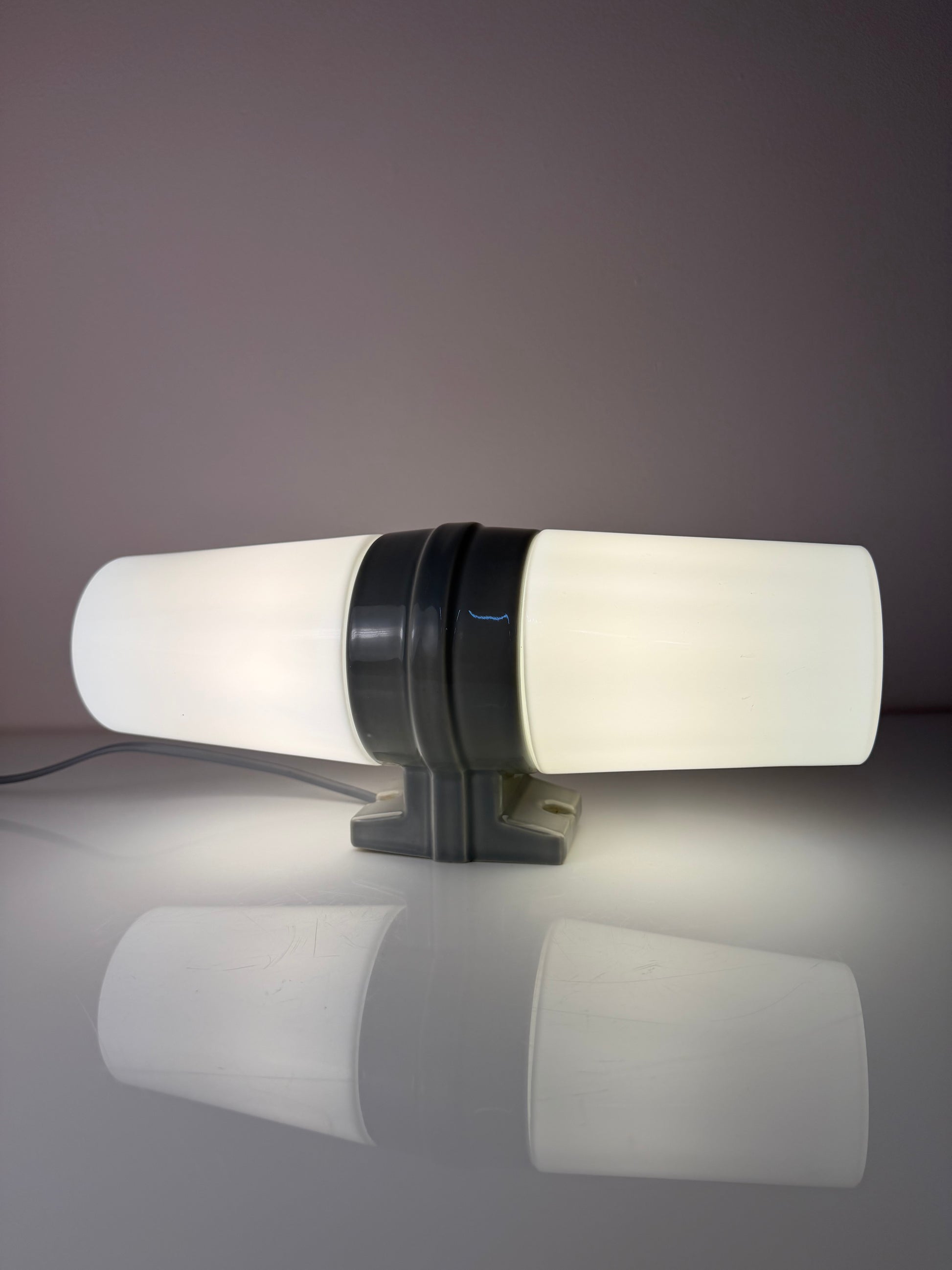 Wandlampe Modell 6065 grau von Sigvard Bernadotte für Ifö