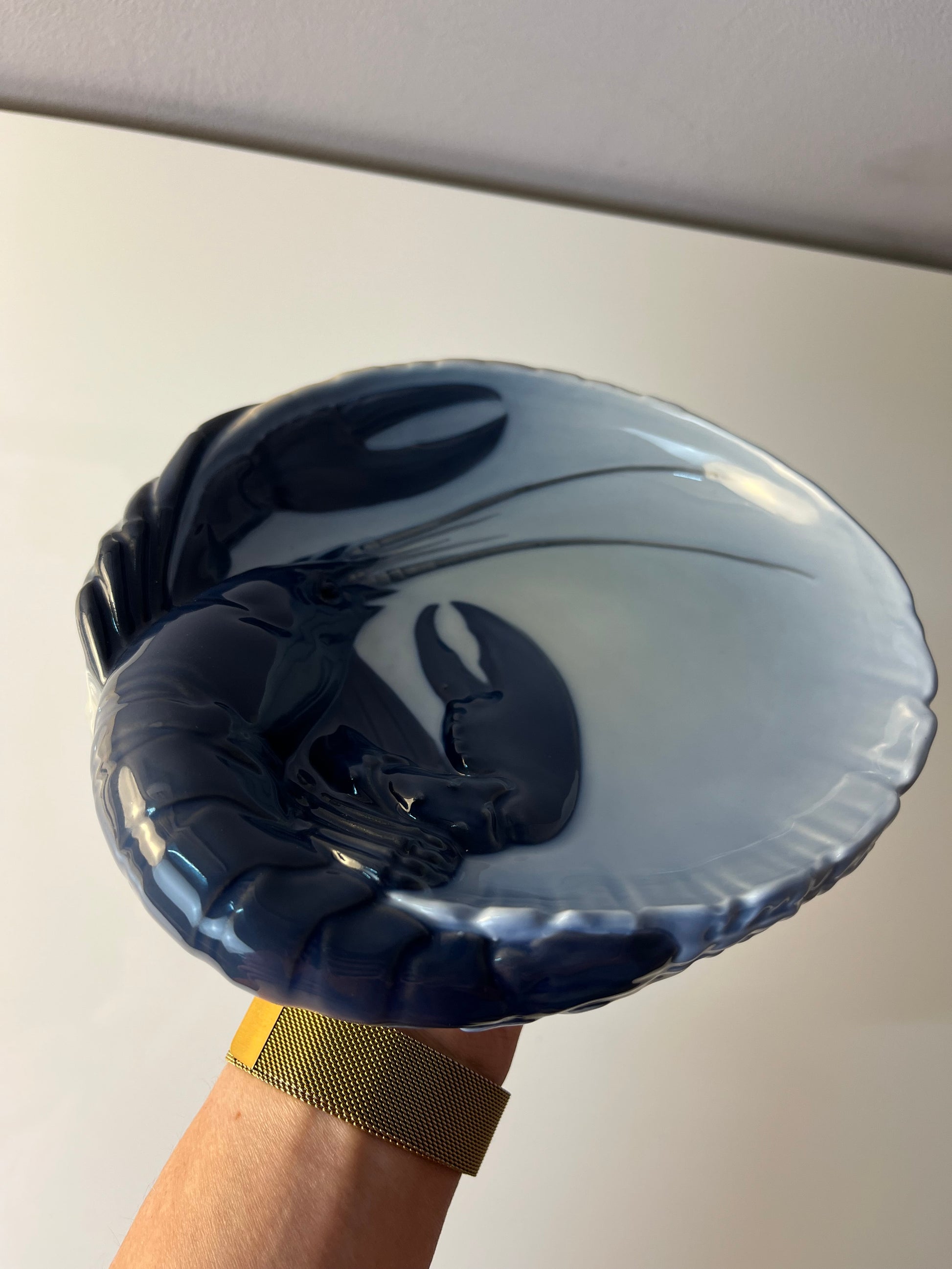 Schale Hummer Typ 3498 ∅ 19 cm von Erik Nielsen für Royal Copenhagen