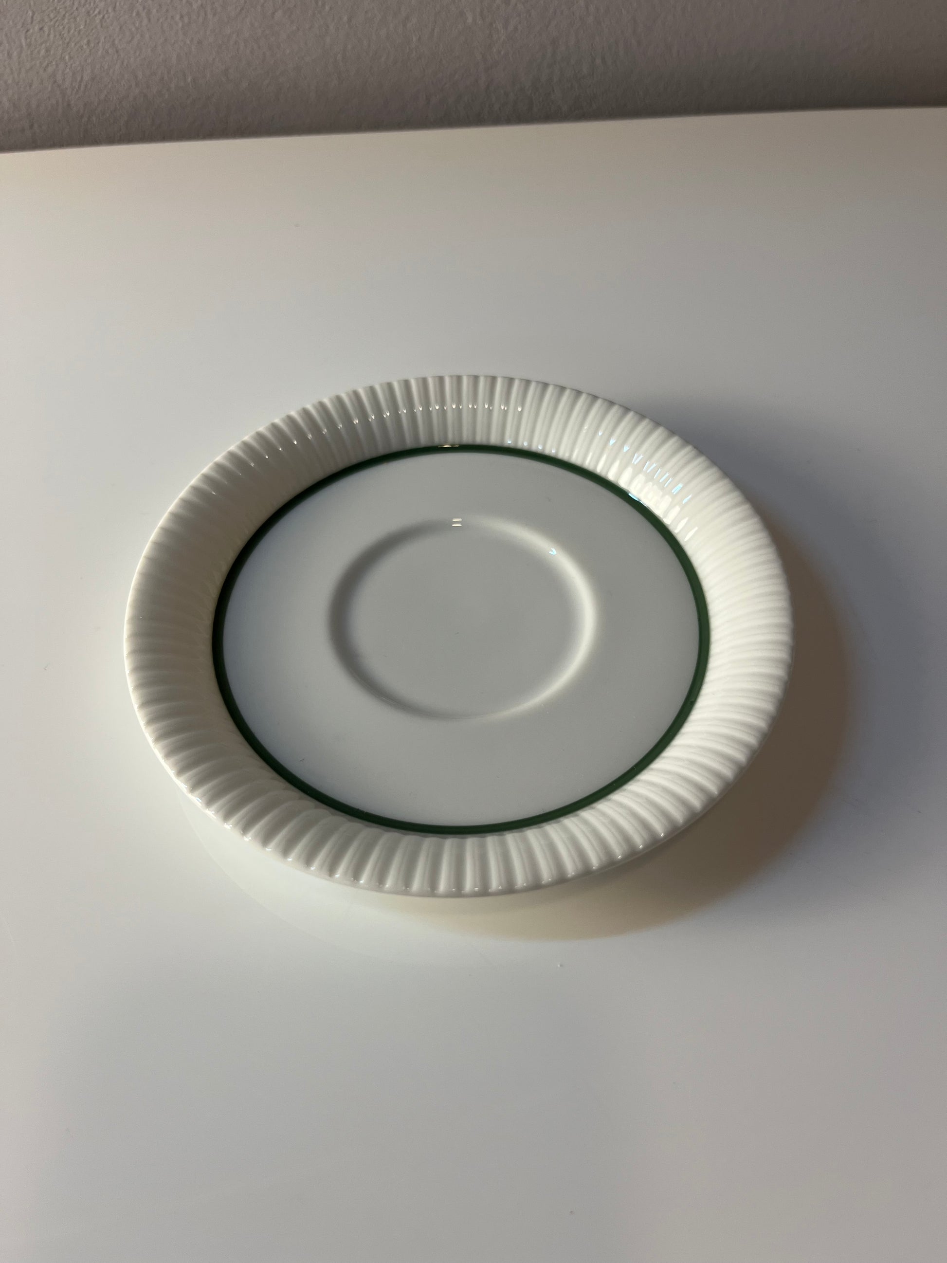 Set: 6x Kaffeetasse mit Untertasse Modulation Secunda grün von Tapio Wirkkala für Rosenthal
