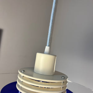 Lamellenlampe „Astra“ blau Plexiglas aus Dänemark