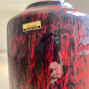 Bodenvase Lava 517-38 rot von Scheurich West Germany