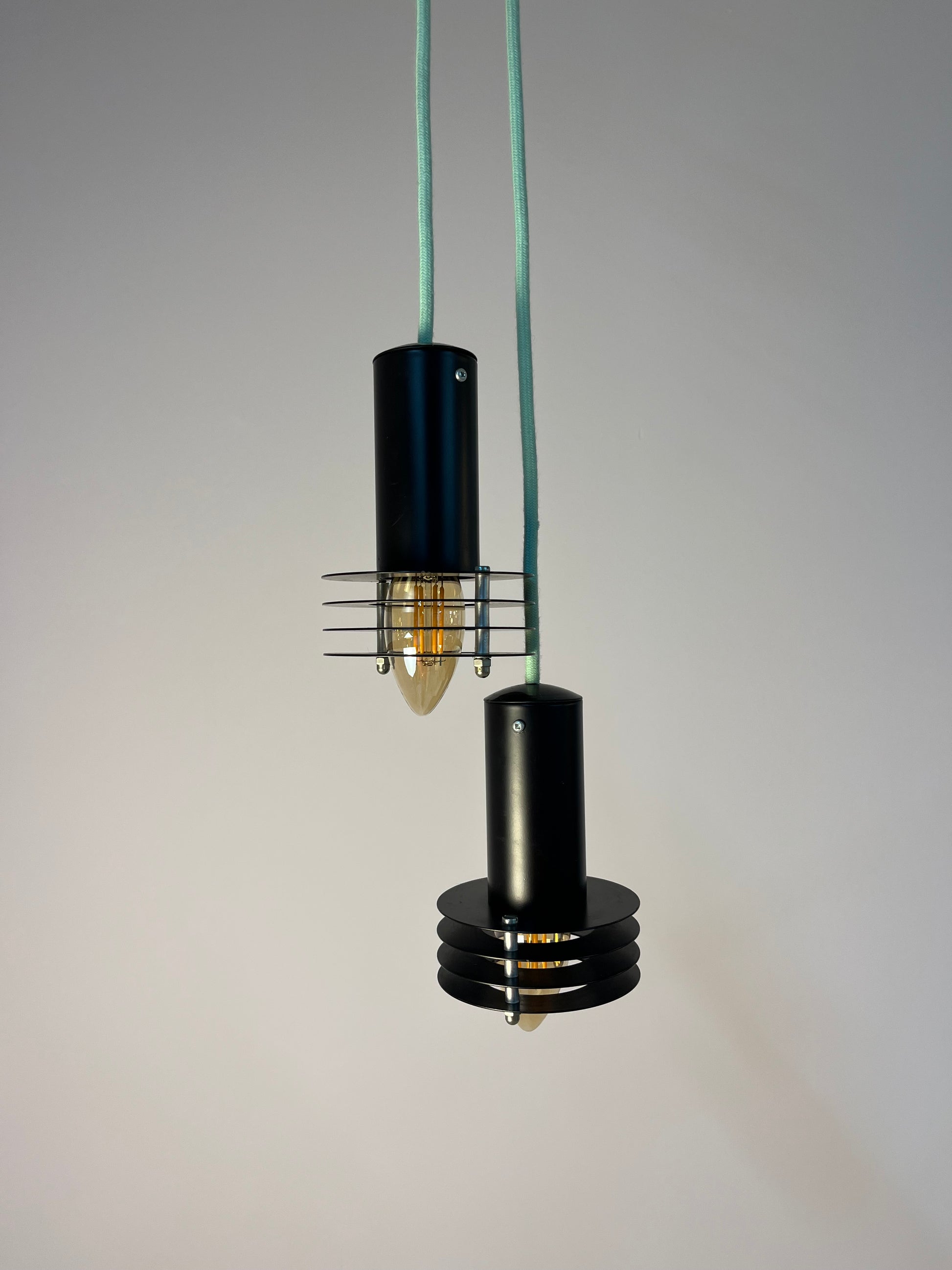 Set: 2x Lamellenlampe schwarz aus Dänemark