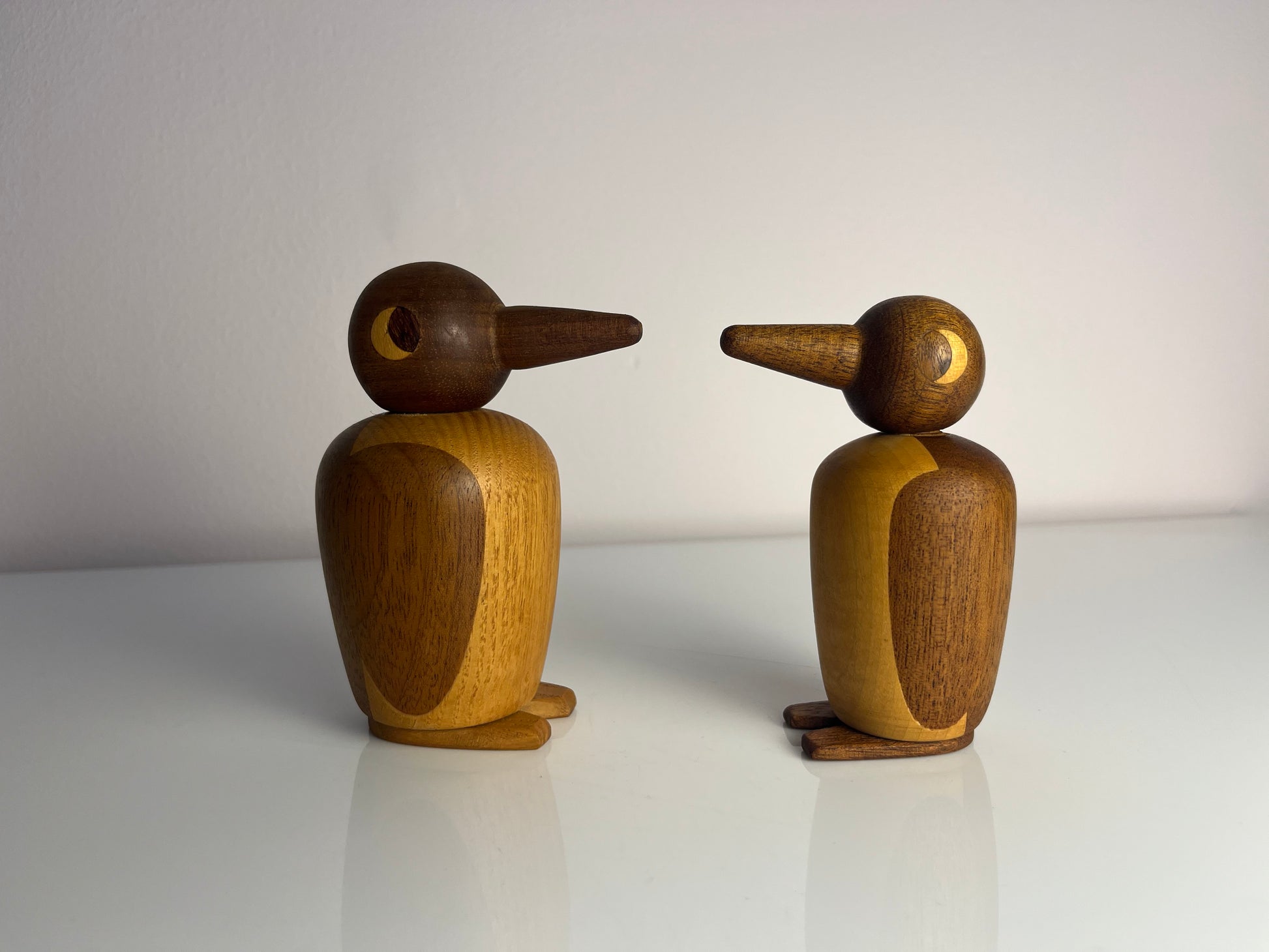Set: kleiner & großer Pinguin Massivholz aus Dänemark