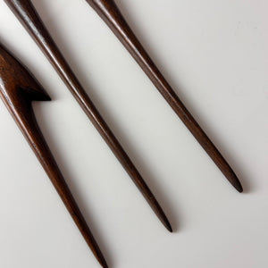 Set: Kranich Trio Teak Wandschmuck