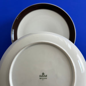 Porzellanservice orange braun von Eschenbach Bavaria