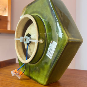 Wandlampe grün Keramik von Honsel