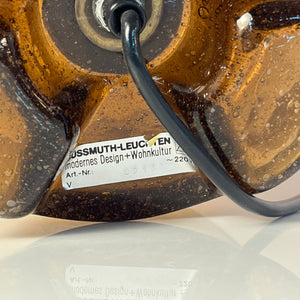 Pilzlampe braun Einschlussglas von Süssmuth Leuchten