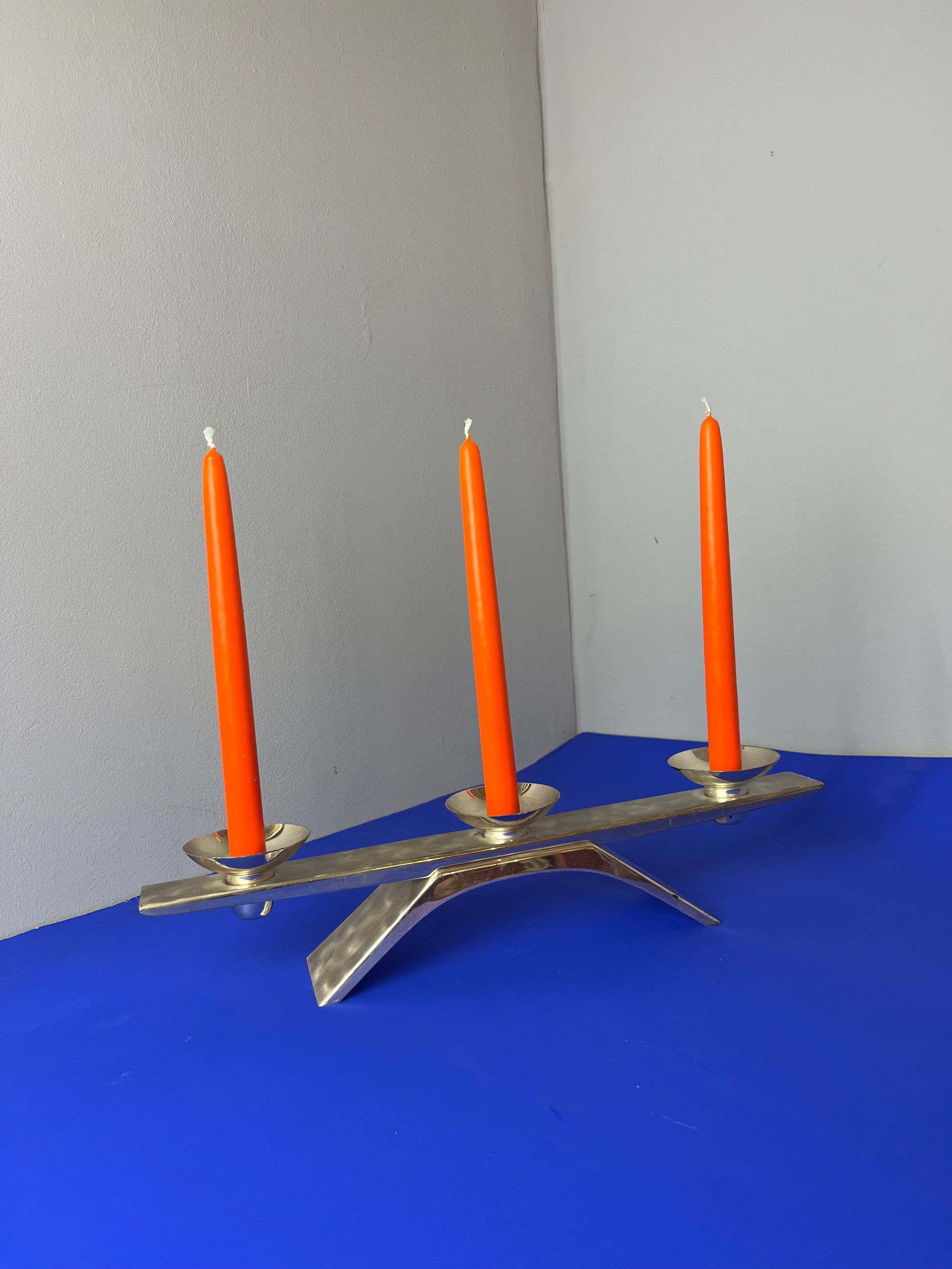 Kerzenständer versilbert von Kurt Radtke für WMF Ikora