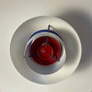 Lamellenlampe PH5 weiß von Poul Henningsen für Louis Poulsen