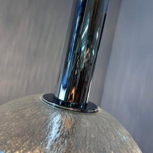Hängelampe Größe L Einschlussglas Chrom von Doria