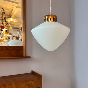 Hängelampe Opal & Kupfer Dänemark