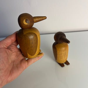 Set: kleiner & großer Pinguin Massivholz aus Dänemark