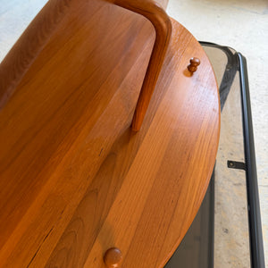 Halbrunde Garderobe Teak von Lysgaard Møbler