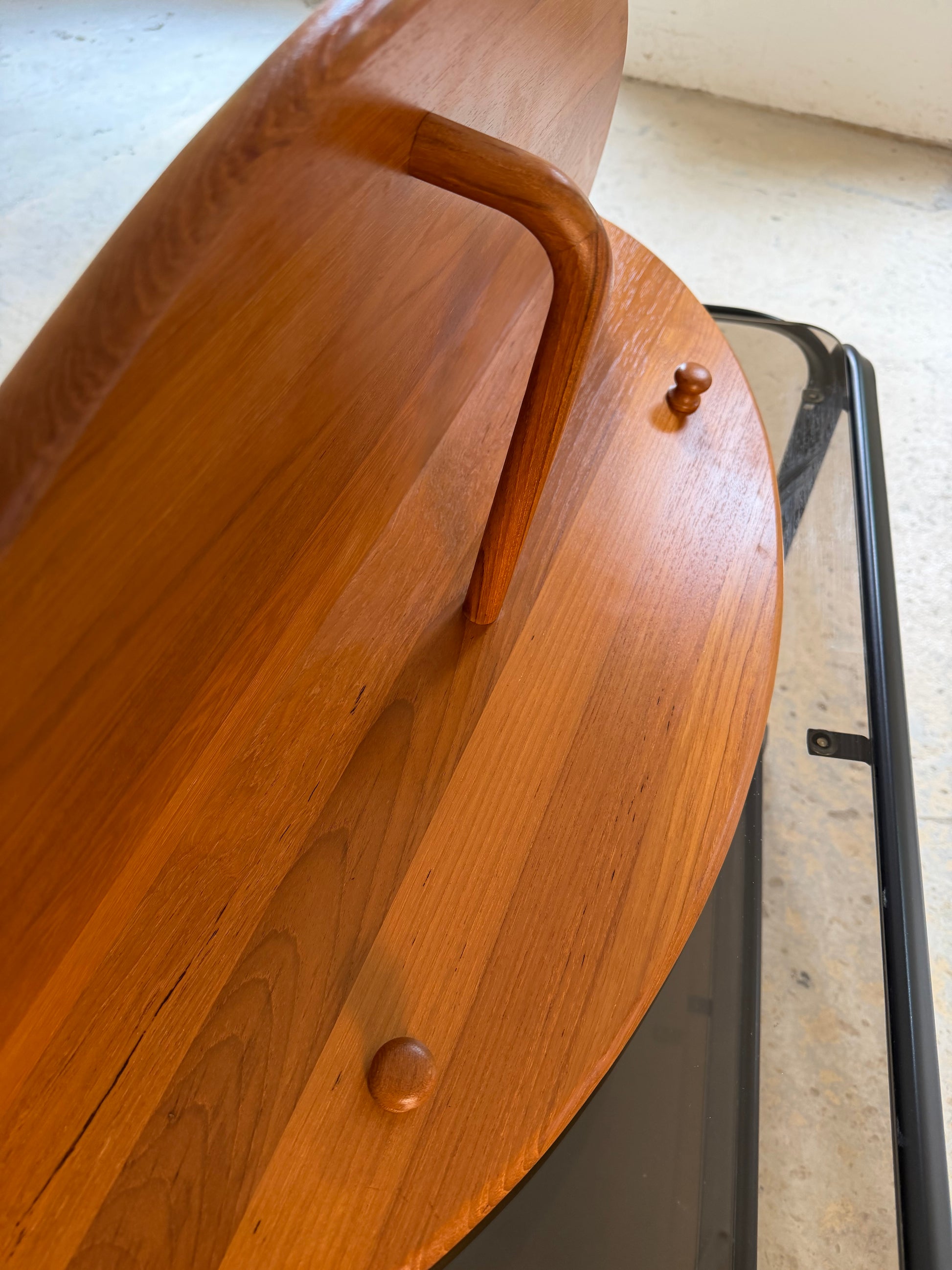 Halbrunde Garderobe Teak von Lysgaard Møbler