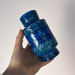 Vase Serie Rimini Blu von Aldo Londi für Bitossi
