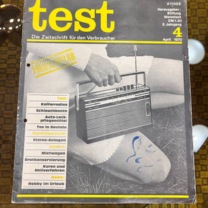 Stiftung Warentest Zeitschrift April 1970