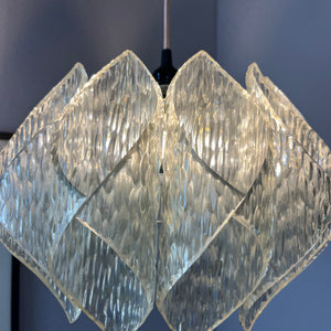 Hängelampe Lucite Eisglas von Marbach Leuchten