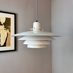 Lamellenlampe weiß Hochglanz