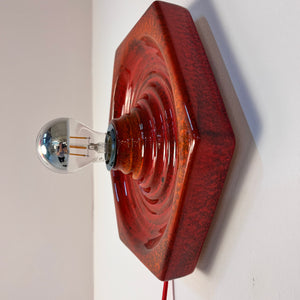 Wandlampe rot Keramik von Hustadt Leuchten