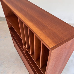 Bücherregal mit Klappfach Teak aus Dänemark
