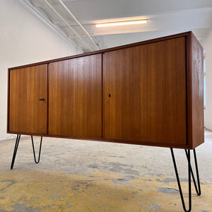 Sideboard Teak auf Hairpinlegs von rt Möbel