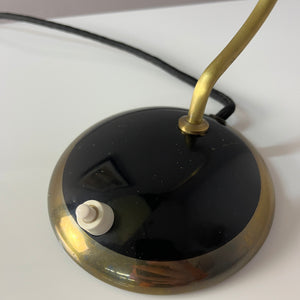 Tischlampe Messing Glas