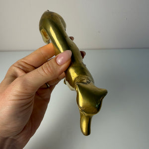 Set: 2 Windhunde Messing aus Dänemark