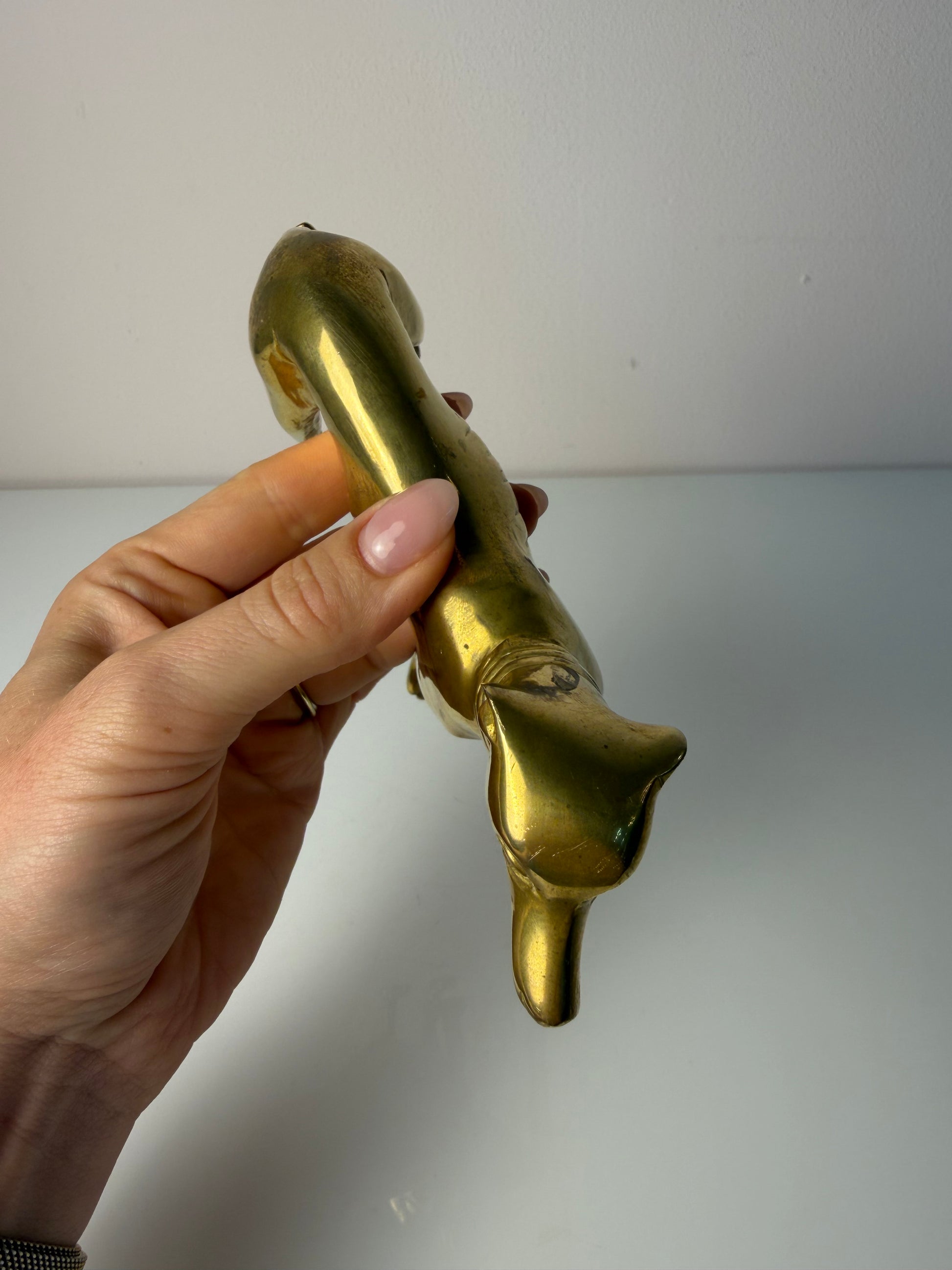 Set: 2 Windhunde Messing aus Dänemark