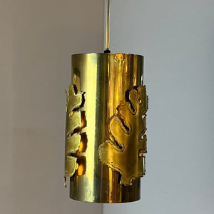 Hängelmape mit Messing Blättern von Svend Aage Holm Sørensen