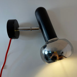 Wandlampe schwarz Chrom von Simon & Schelle (Sische)