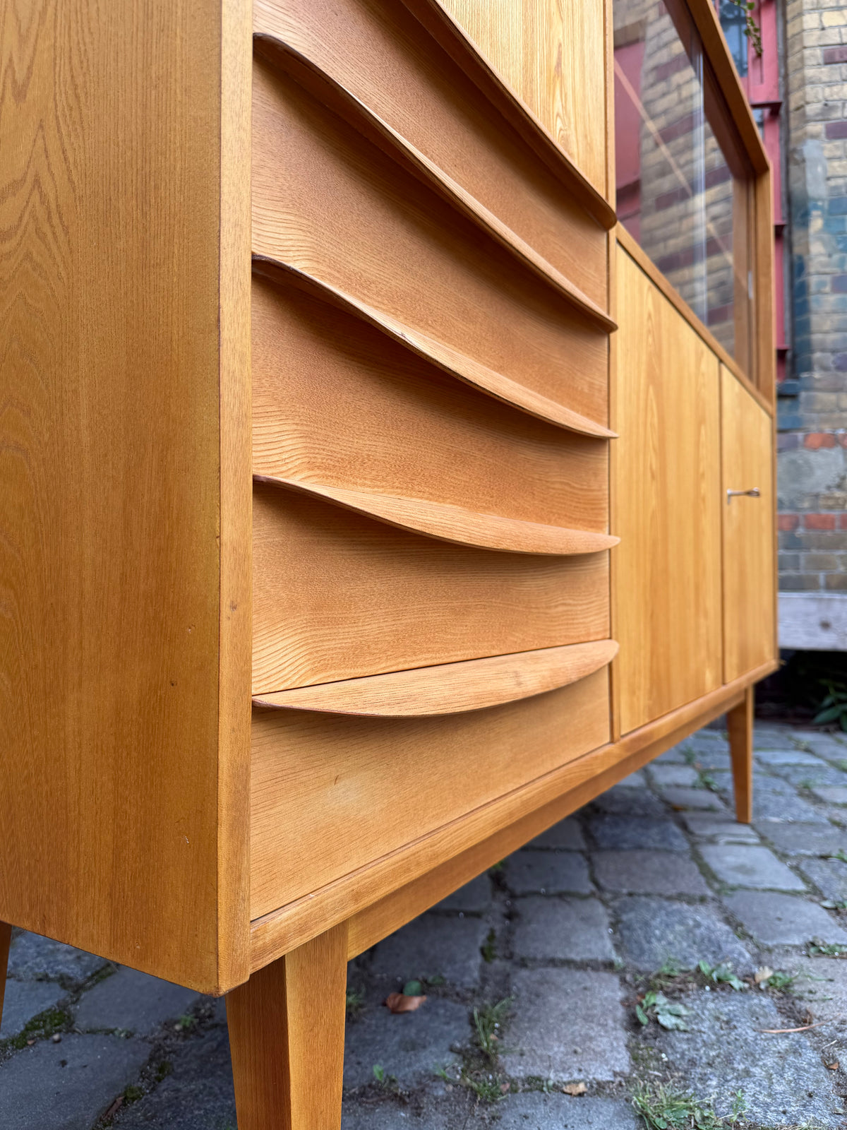 Highboard Typ 602/G Esche von Franz Ehrlich für Hellerau