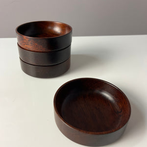 Set: 4x Schale stapelbar Palisander