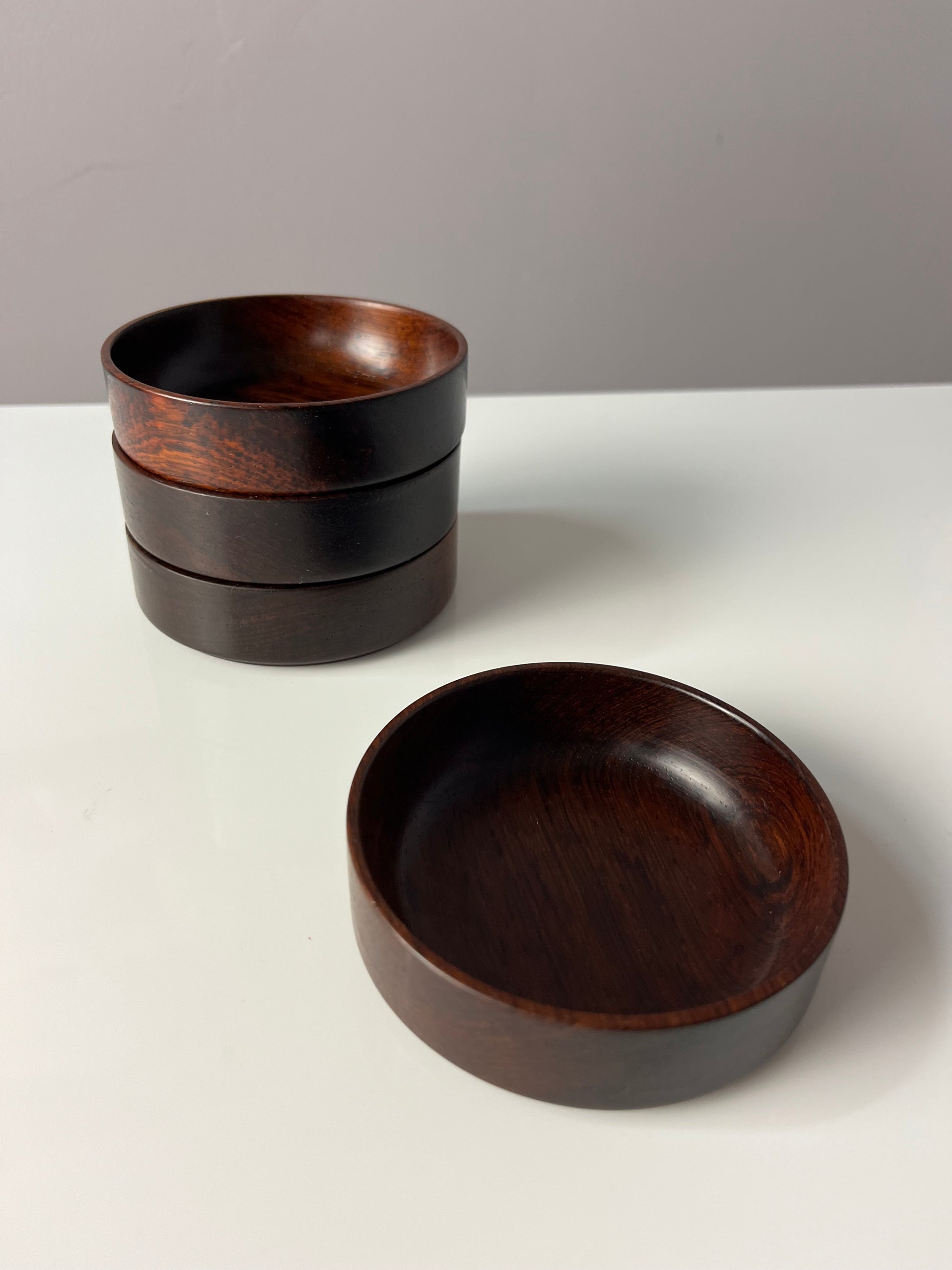 Set: 4x Schale stapelbar Palisander