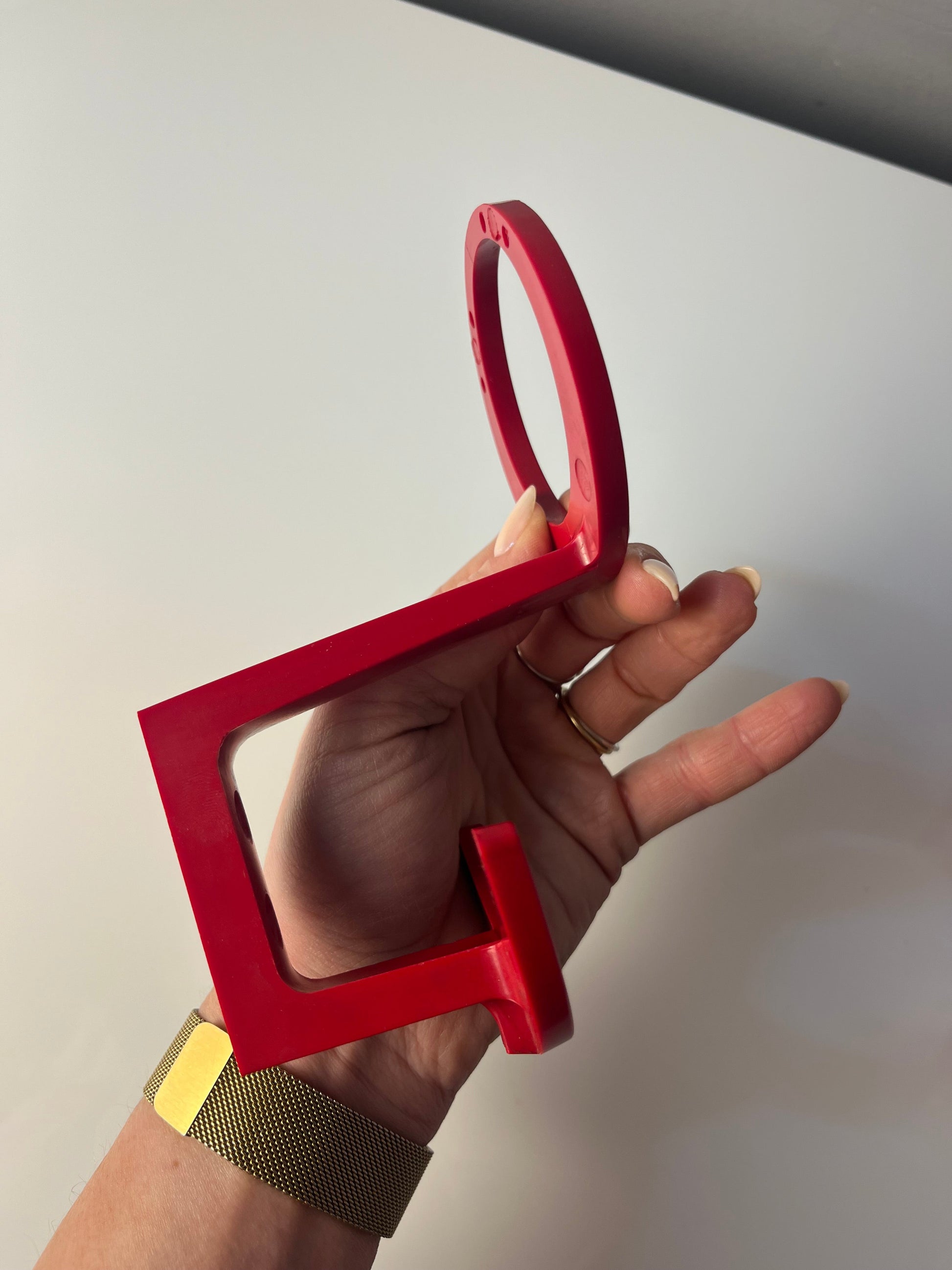Set: 3x Wandhaken rot