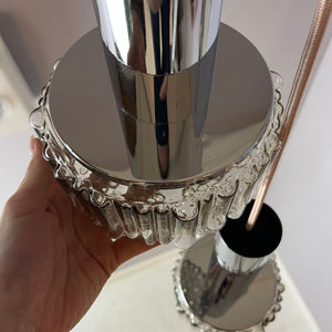 Pendelleuchte Modell P105 Rauchglas Chrom von STAFF