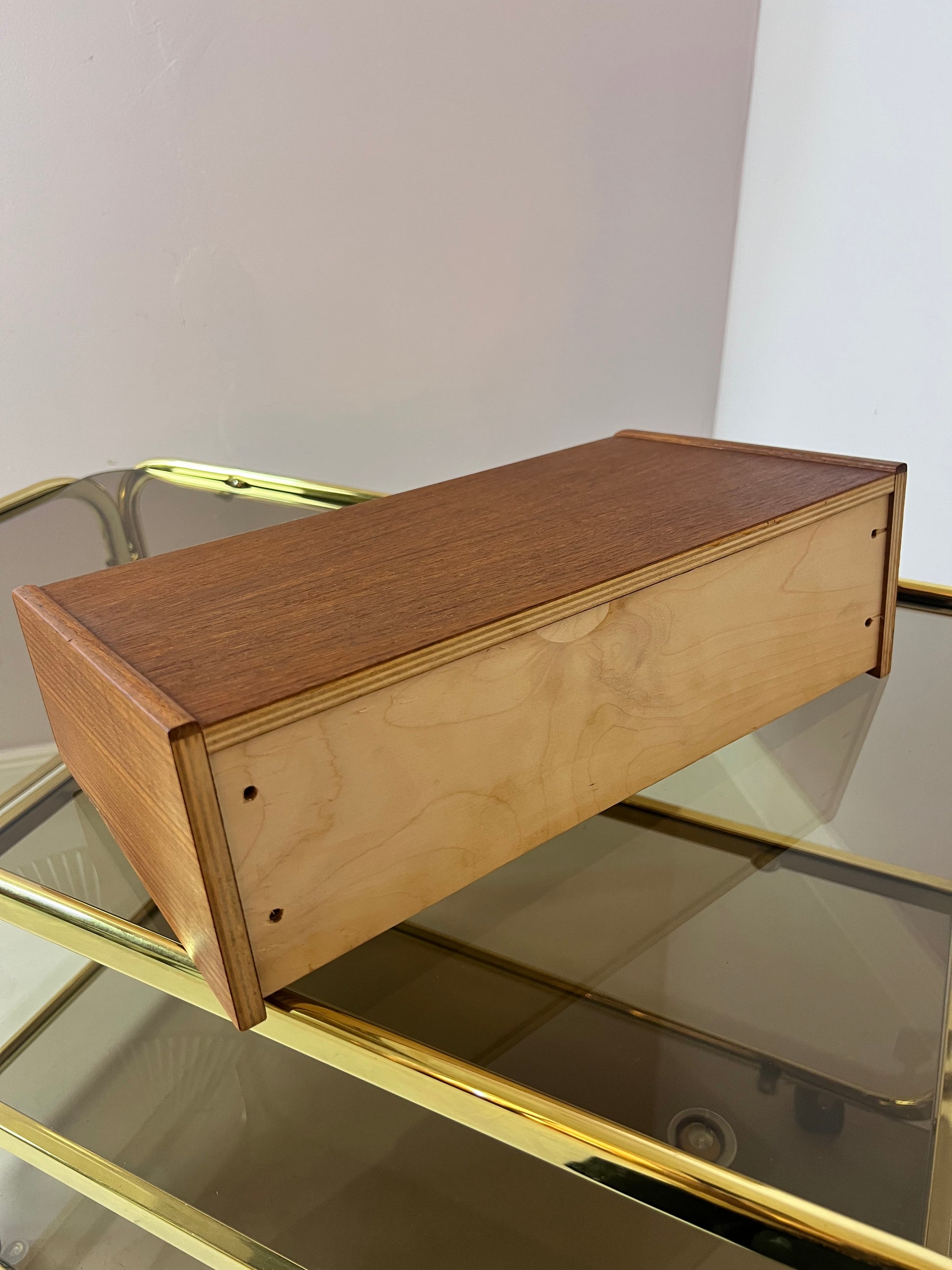 Wandregal Schublade Teak