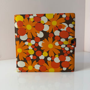 Schallplattenmappe Flower Power für Vinyl Singles