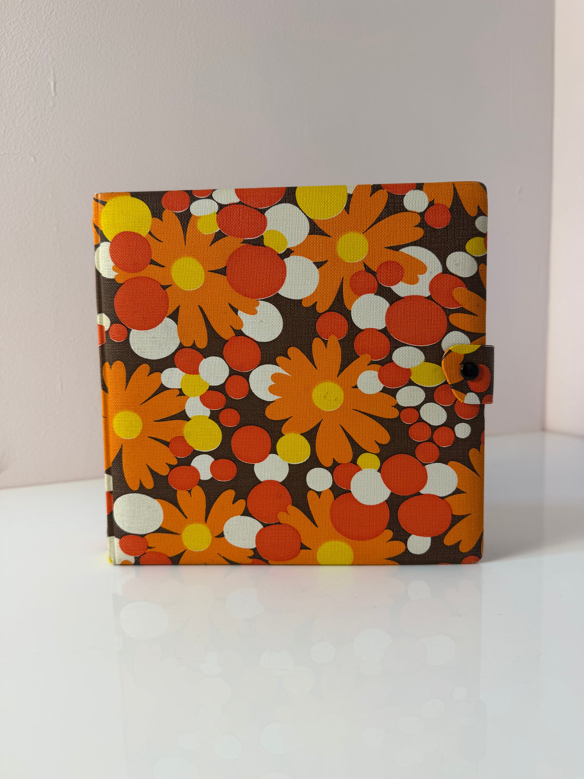 Schallplattenmappe Flower Power für Vinyl Singles