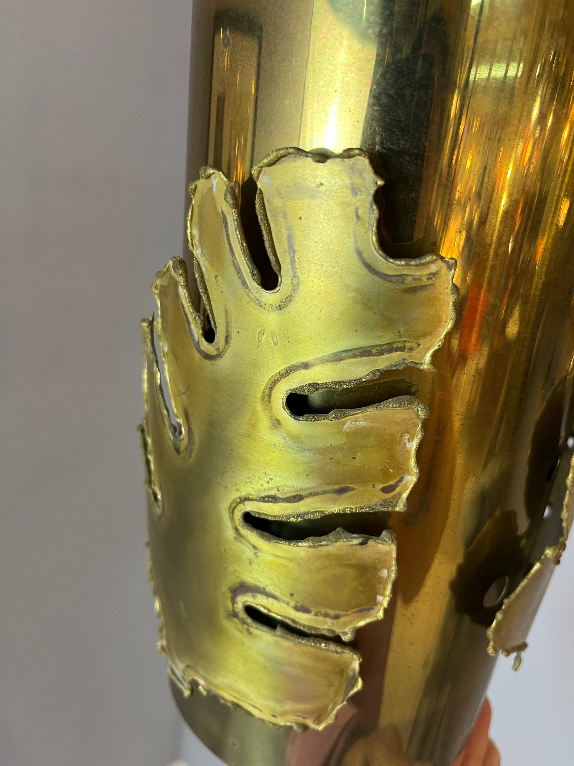 Hängelmape mit Messing Blättern von Svend Aage Holm Sørensen