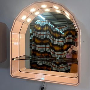 Set: Spiegelschrank rosa von Duscholux